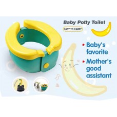 Toytexx Potty Training Seat Cute Banana Toilet Seat Trainer Portable Foldable Potty for Children Toddlers